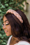 Just Let Loose Peach Braided Headband