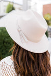 Calling My Name Cream Wide Brim Fedora Hat