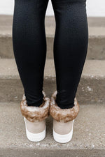 Load image into Gallery viewer, Millicent Beige Fur Lined Sneaker
