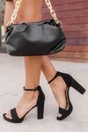 Deandra Black Strappy Platform Heel