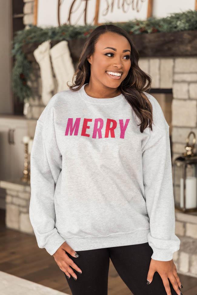 Colorful Merry Ash Graphic Sweatshirt