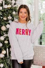 Load image into Gallery viewer, Colorful Merry Ash Graphic Sweatshirt
