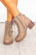 Load image into Gallery viewer, Ruth Taupe Booties
