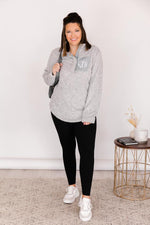 Load image into Gallery viewer, All Snowed In Monogram Grey Pullover
