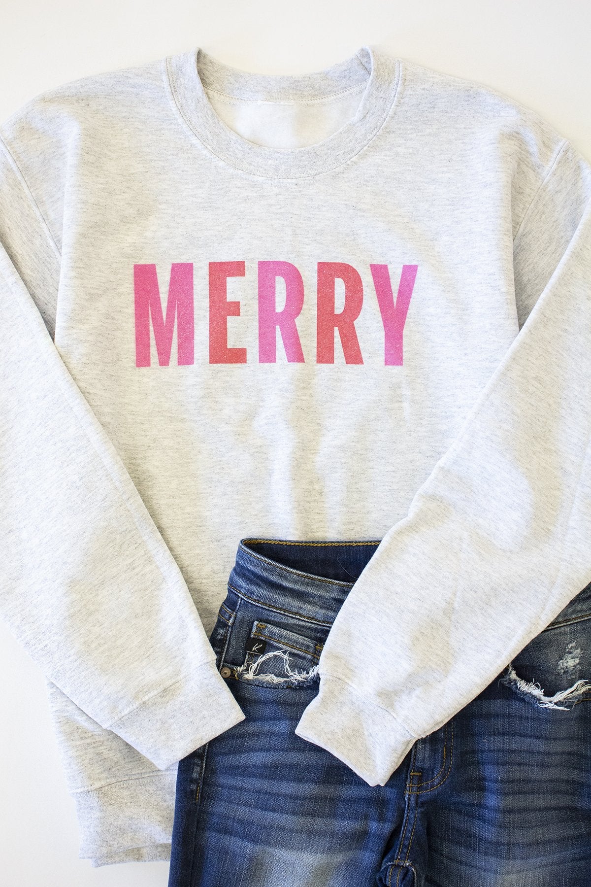 Colorful Merry Ash Graphic Sweatshirt