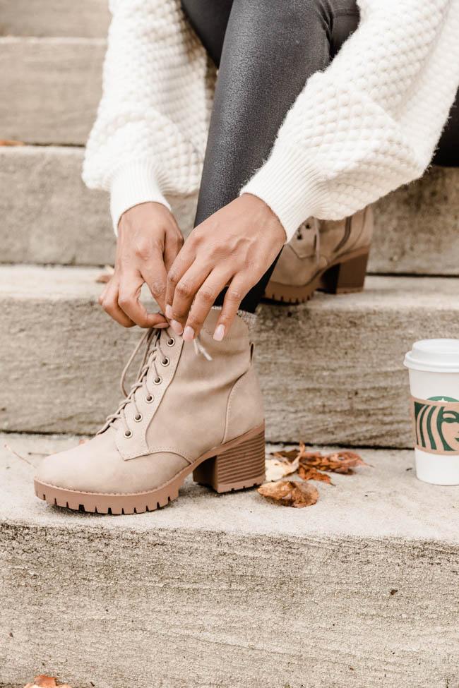 Ruth Taupe Booties